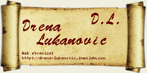Drena Lukanović vizit kartica